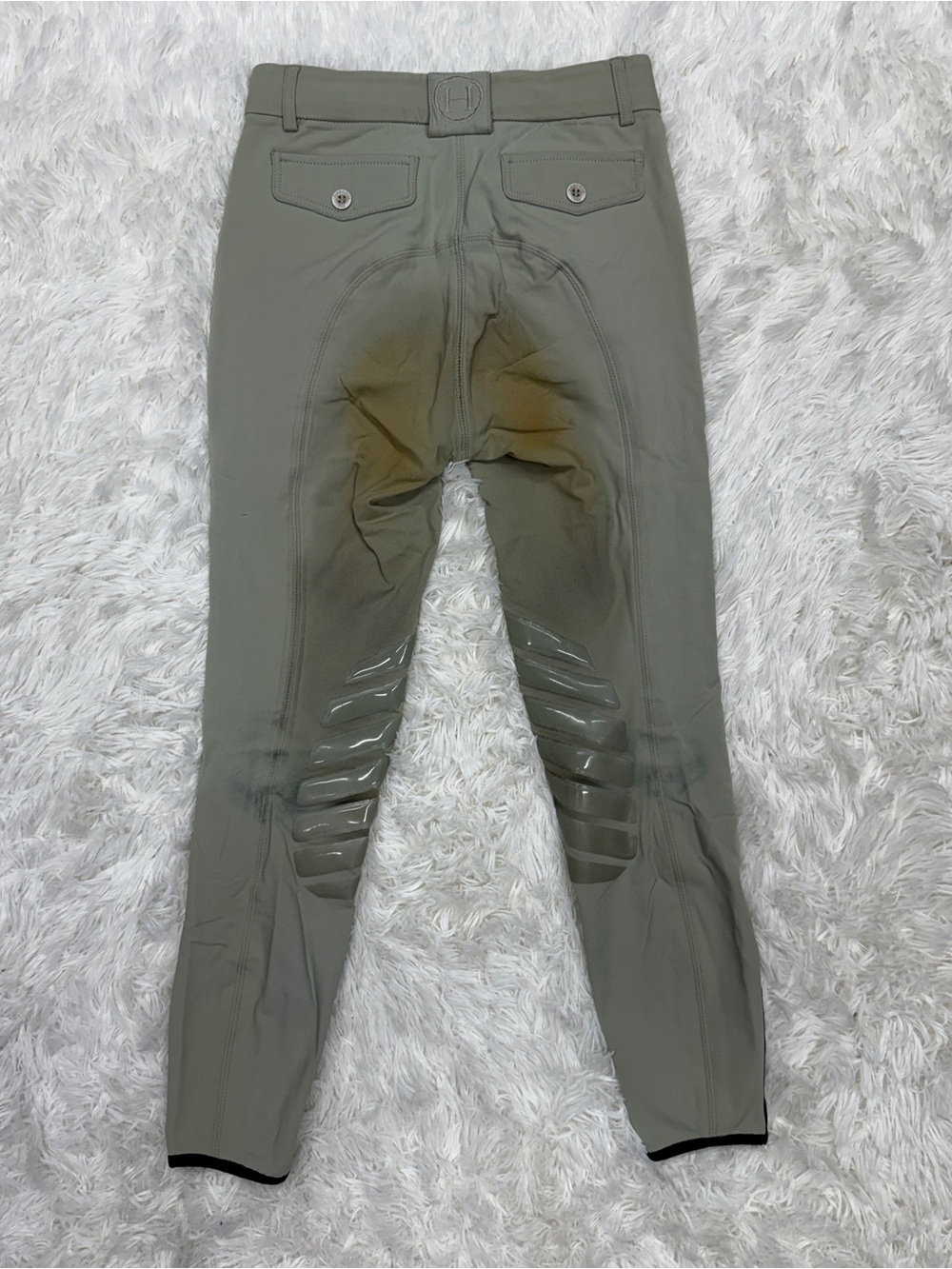 Women’s Size 24R Tan Harcour Knee Patch Horseback Riding Breeches - Picture 4 of 7